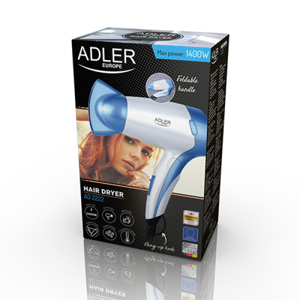 ADLER HAIR DRYER 1200W WHITE