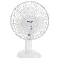 ADLER DESK FAN 15CM 15W~30W WHITE