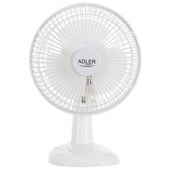 ADLER DESK FAN 15CM 15W~30W WHITE