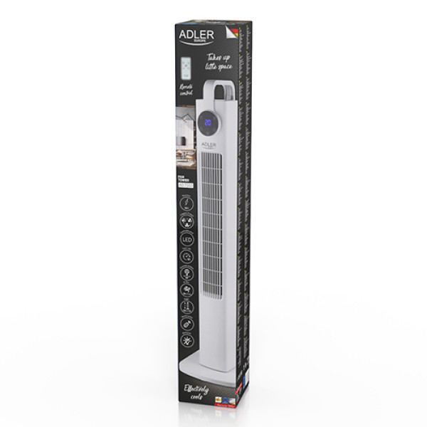 ADLER COLUMN FAN TOWER 109CM/43' WITH REMOTE CONTROL