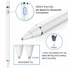 Wolulu AS-51422 Rechargeable Universal Stylus Pen With Switch Button - Γραφίδα Αφής Λευκό